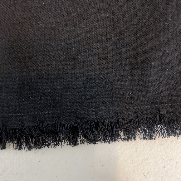 Hem & Thread Black Faux Wrap Skirt Black Fringe Hem Detail Sz S- NWT - Picture 9 of 9